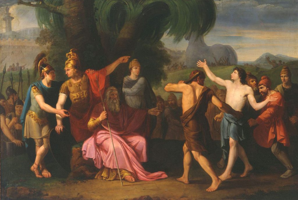 immagine per Il greco Sinone condotto innanzi a Priamo