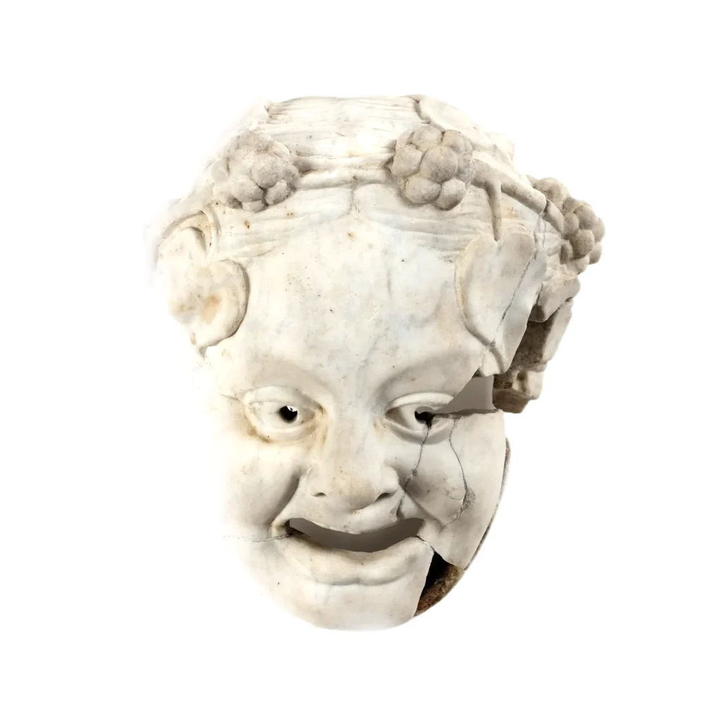 immagine per Maschera comica, parte della decorazione del teatro romano, I sec.d.C.